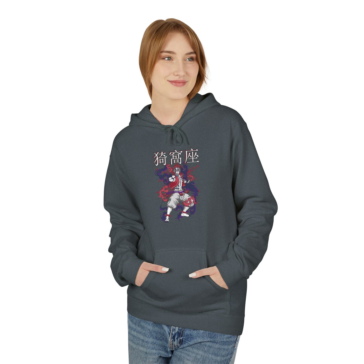 Hoodie - Akaza from Anime Slayer Graphic Design Printify
