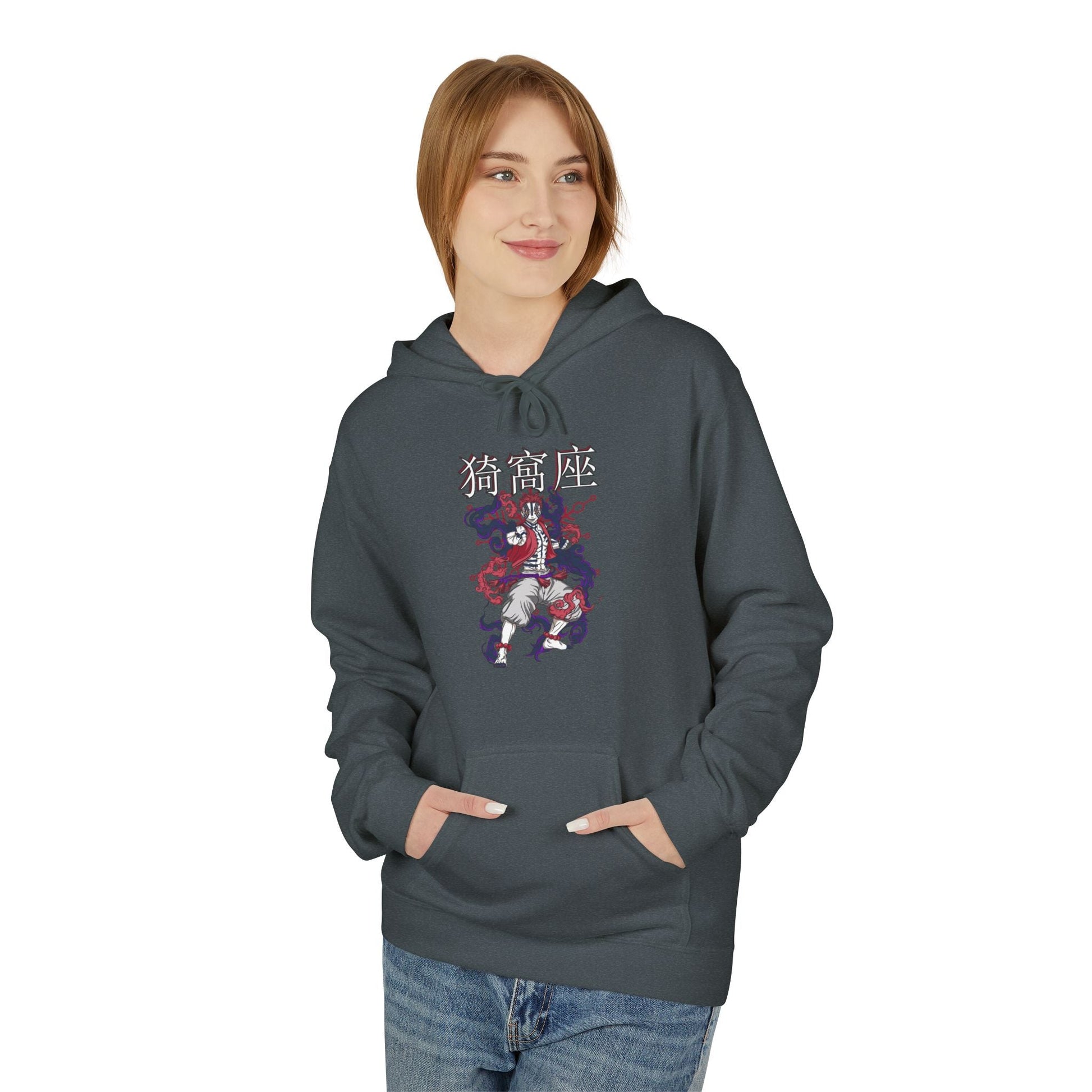 Hoodie - Akaza from Anime Slayer Graphic Design Printify